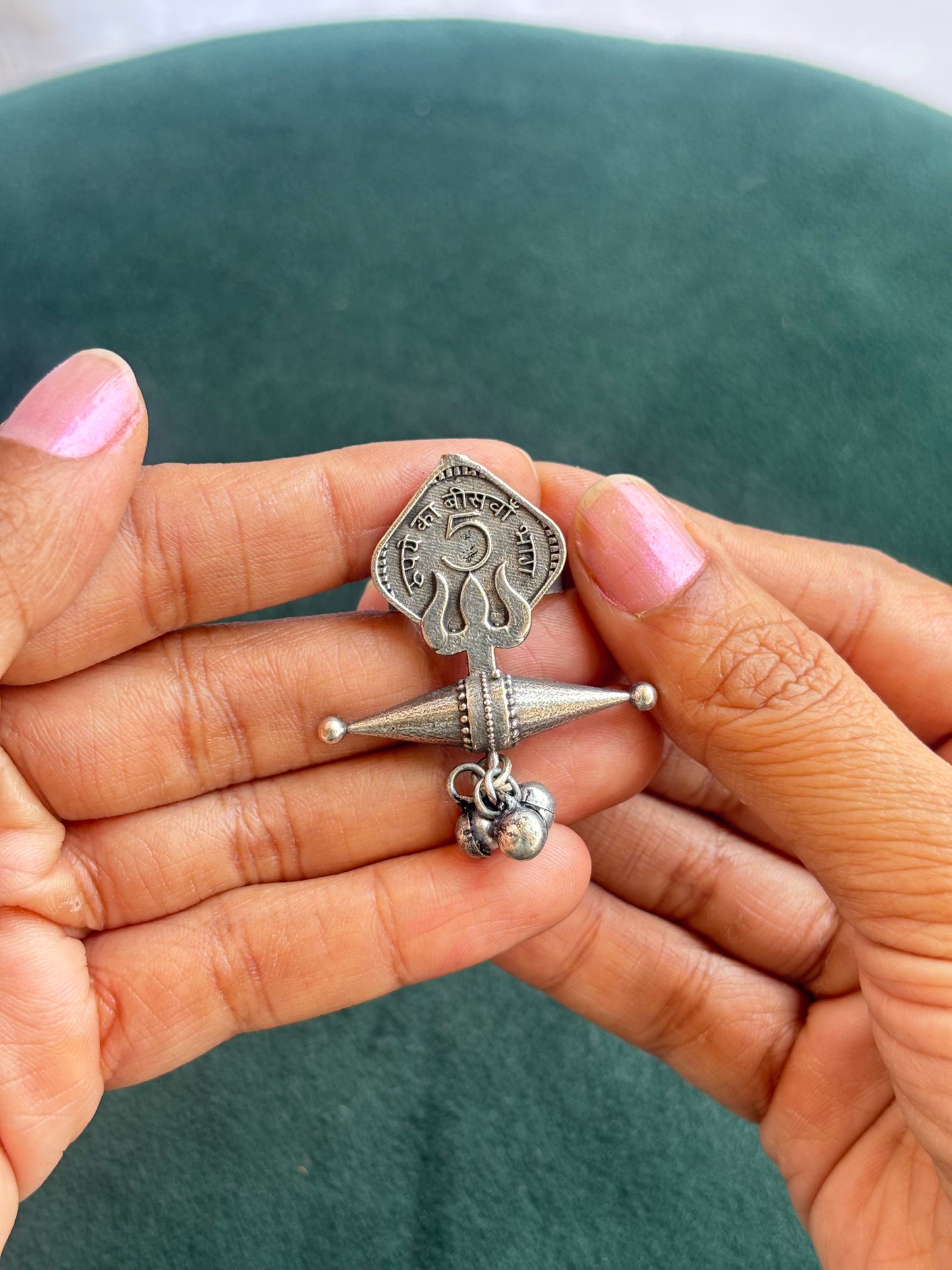 "Aaryahi" Silver Replica Adjustable Ring