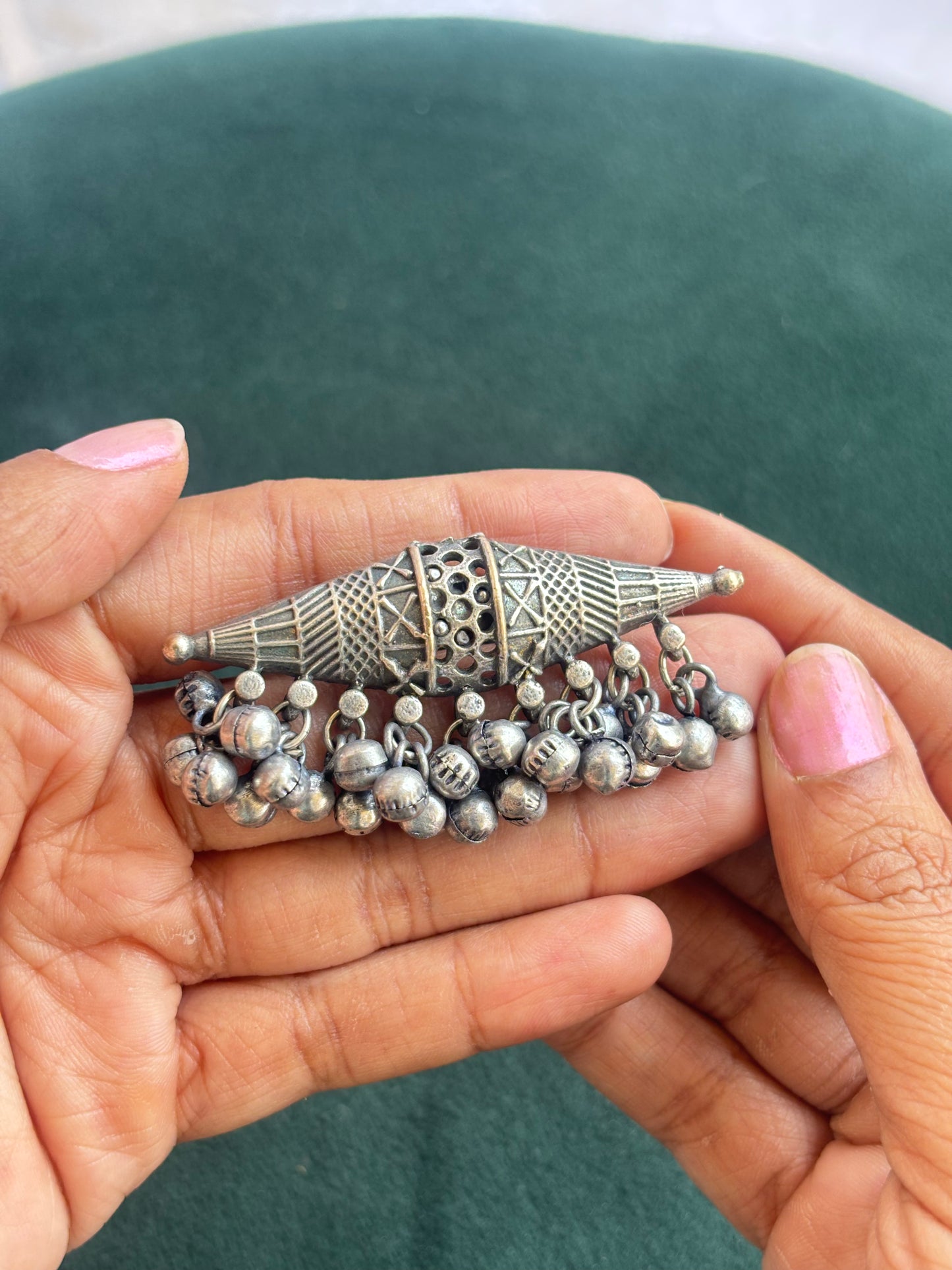 "Aboli" Silver Replica Adjustable Ring