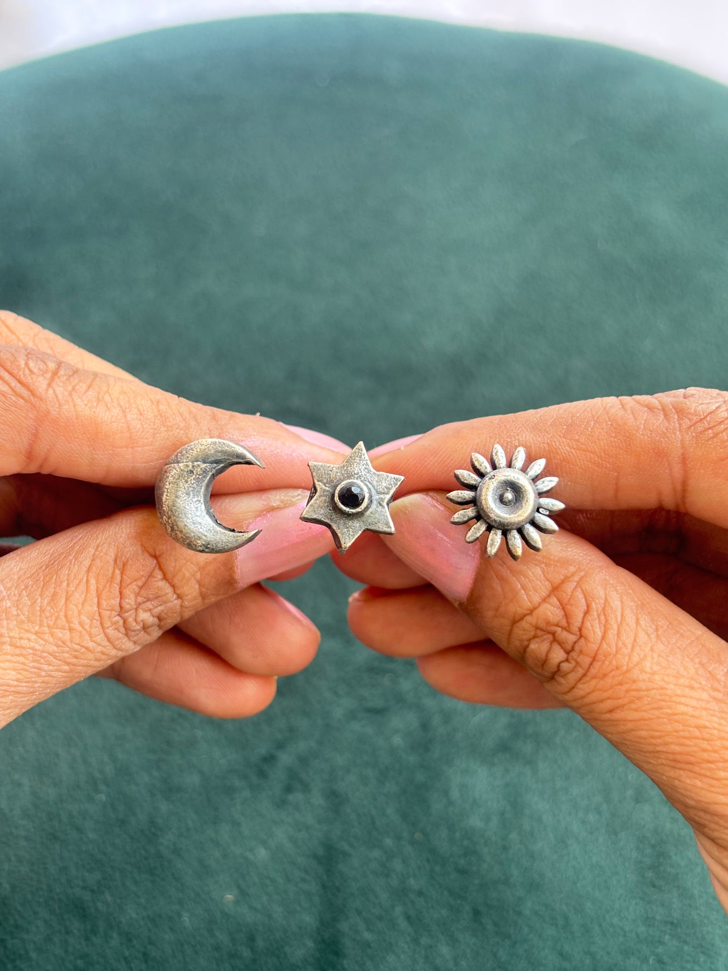 "Anandi" Silver Replica Adjustable Ring