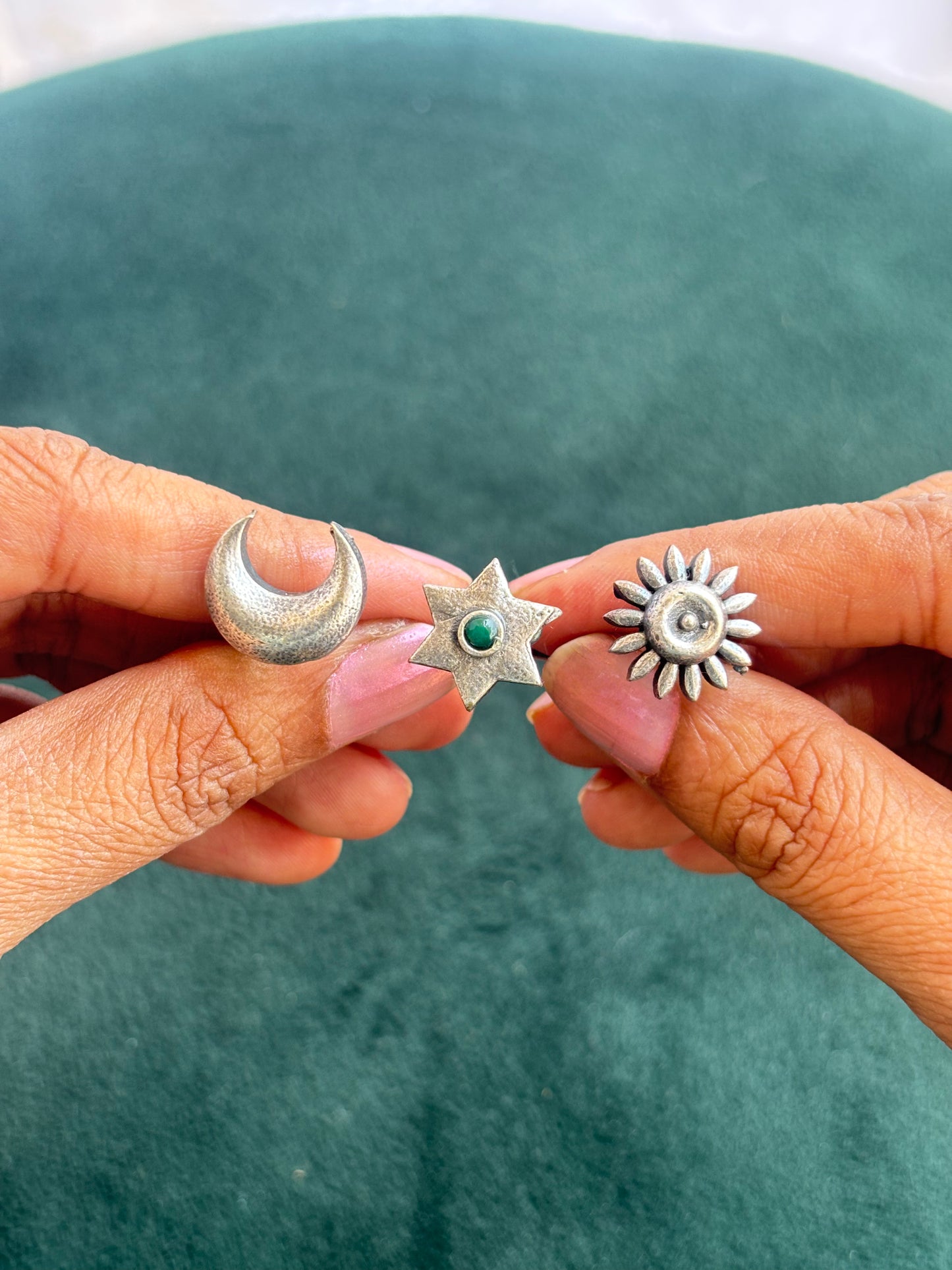 "Anandi" Silver Replica Adjustable Ring
