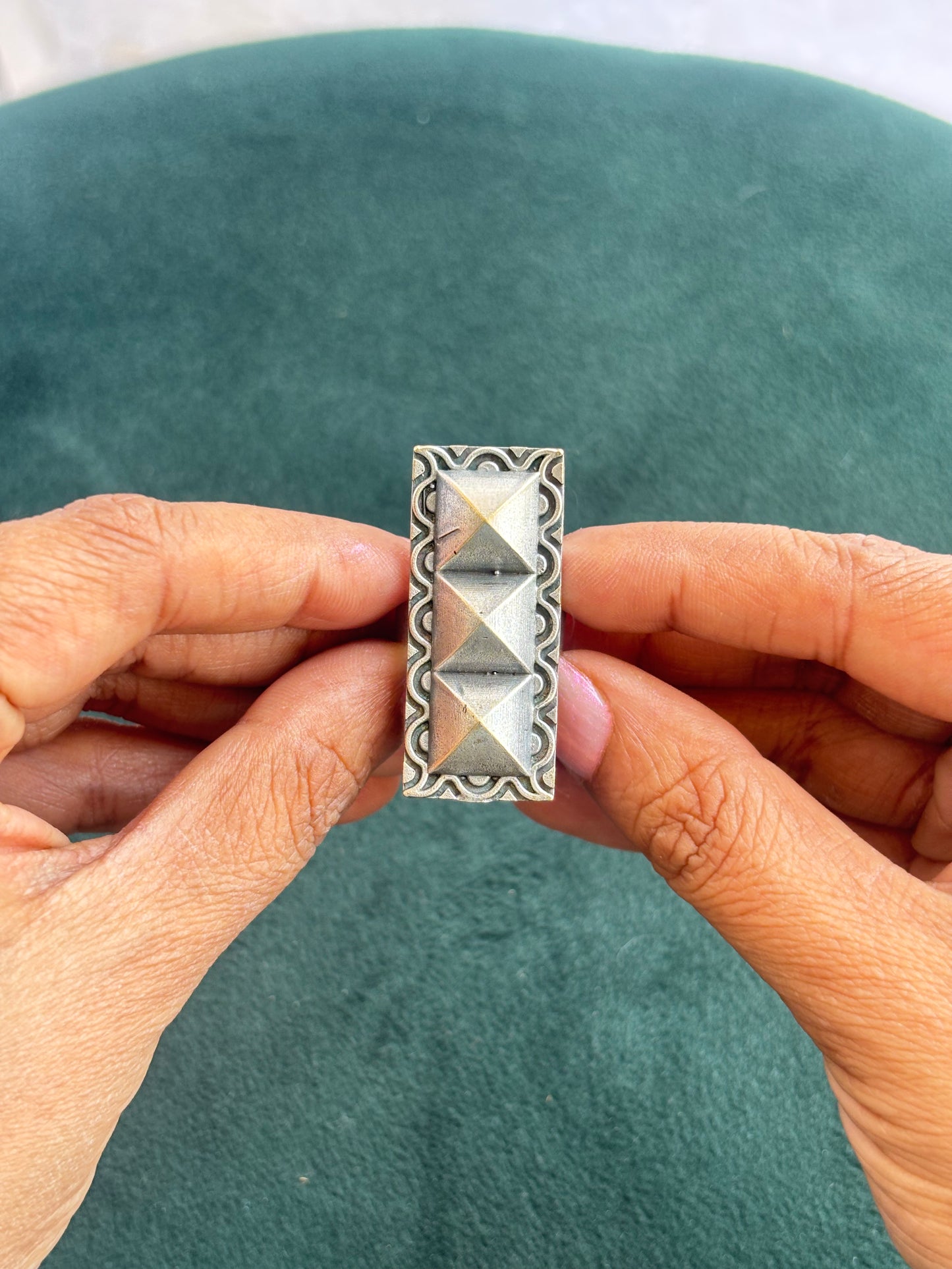 "Asmita" Silver Replica Adjustable Ring