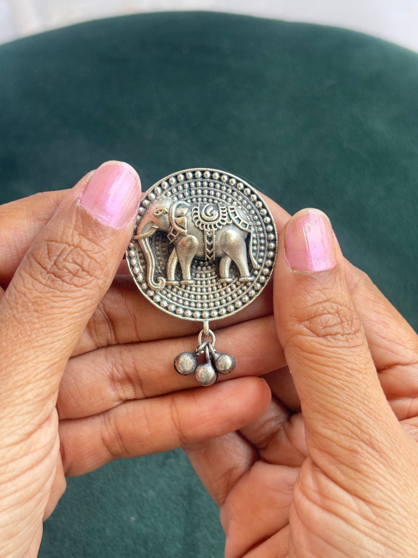 "Tejasvi" Silver Replica Adjustable Ring