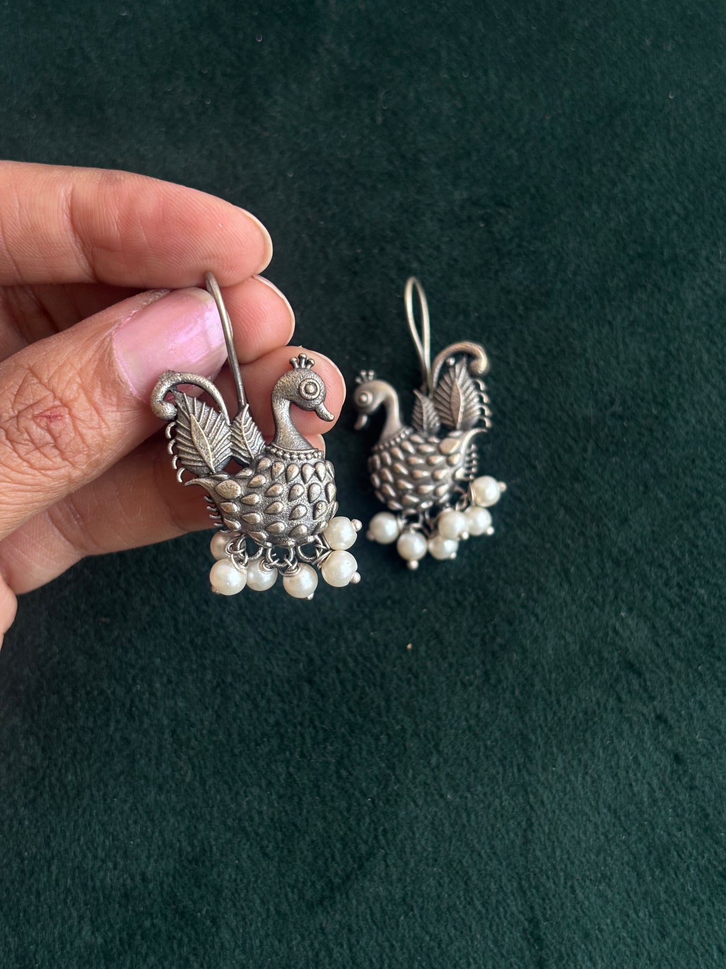 "Shivanya" Silver Replica Earrings