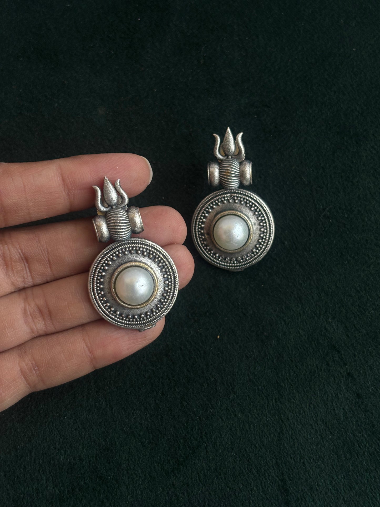 "Siya" Silver Replica Earrings
