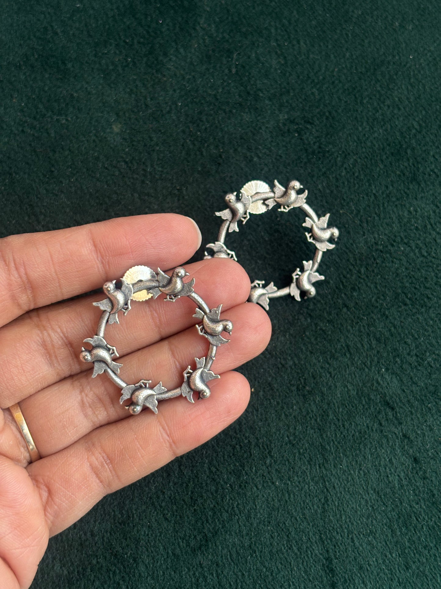 "Adira" Silver Replica Earrings