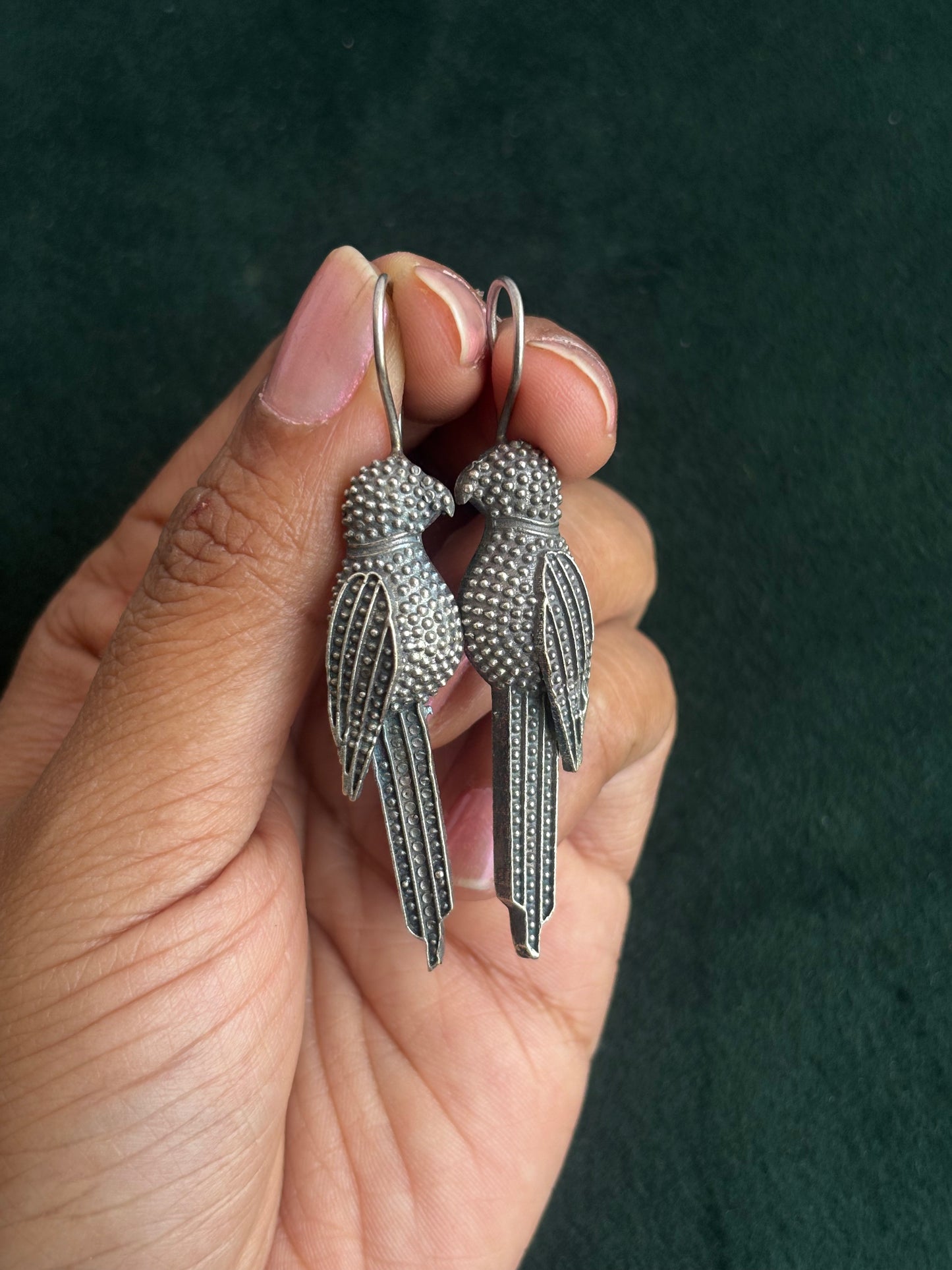 "Sara" Silver Replica Earrings