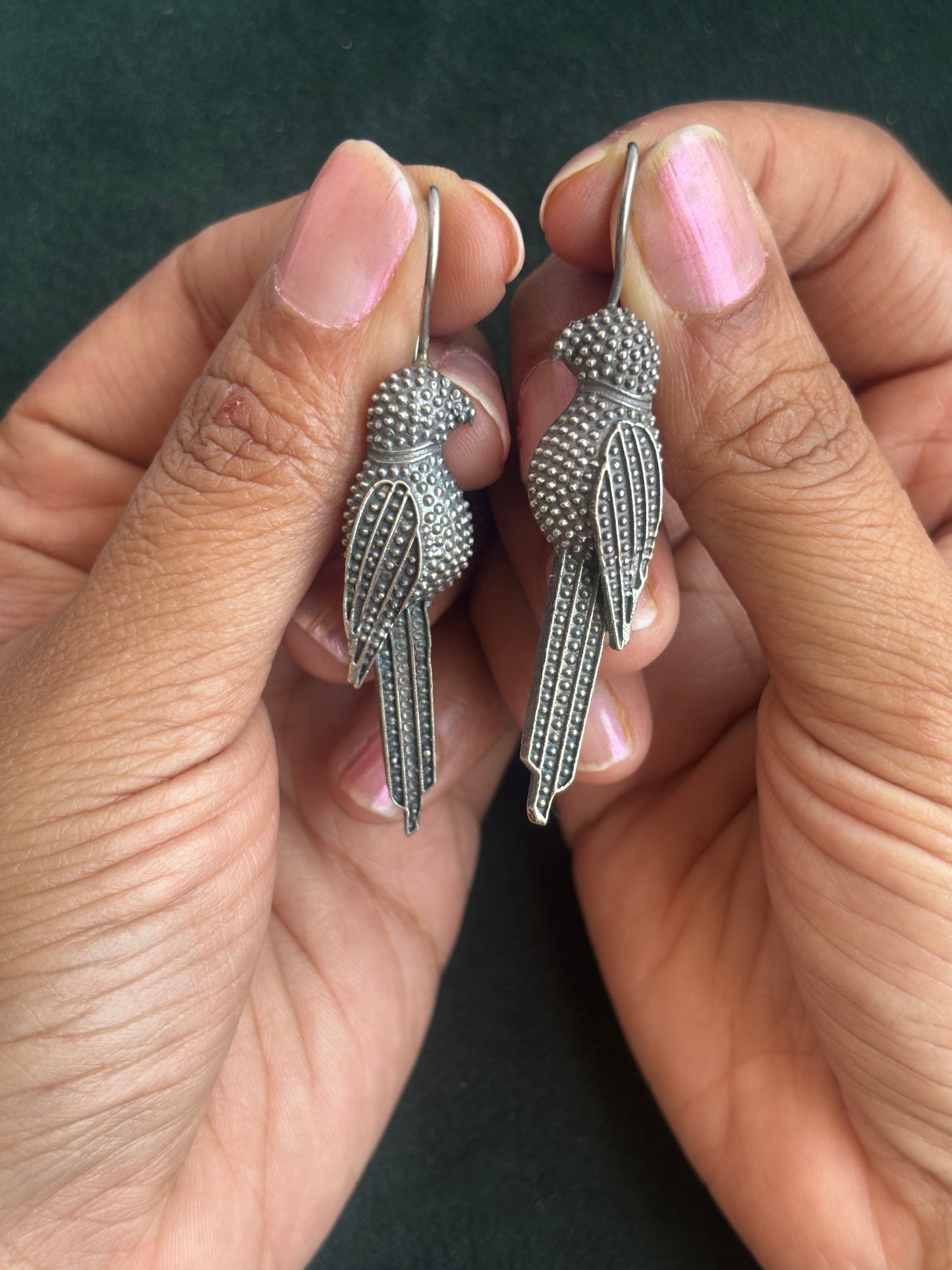 "Sara" Silver Replica Earrings