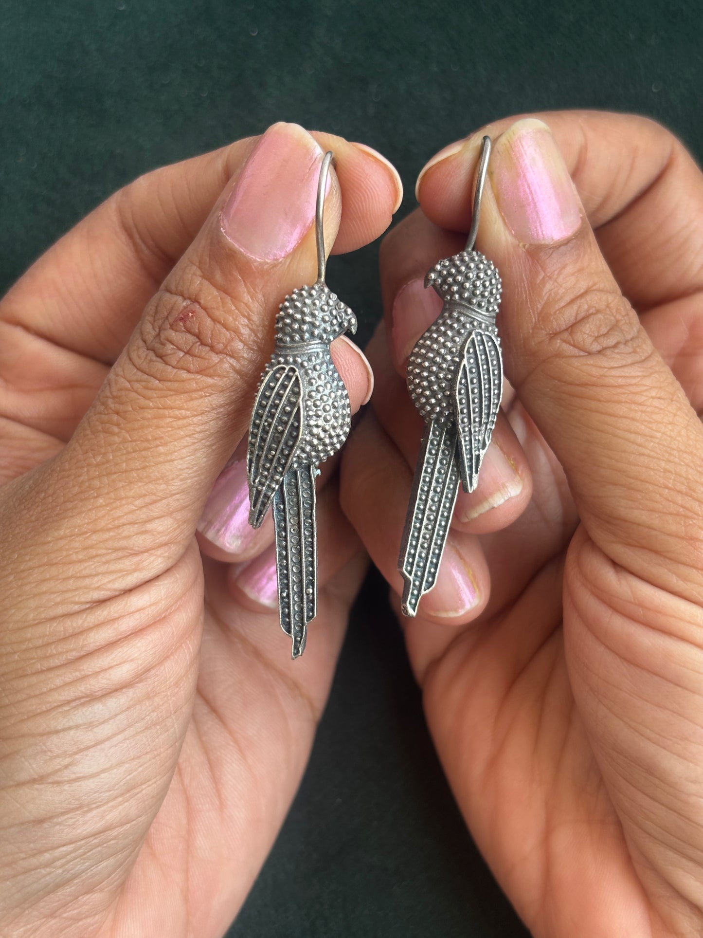 "Sara" Silver Replica Earrings