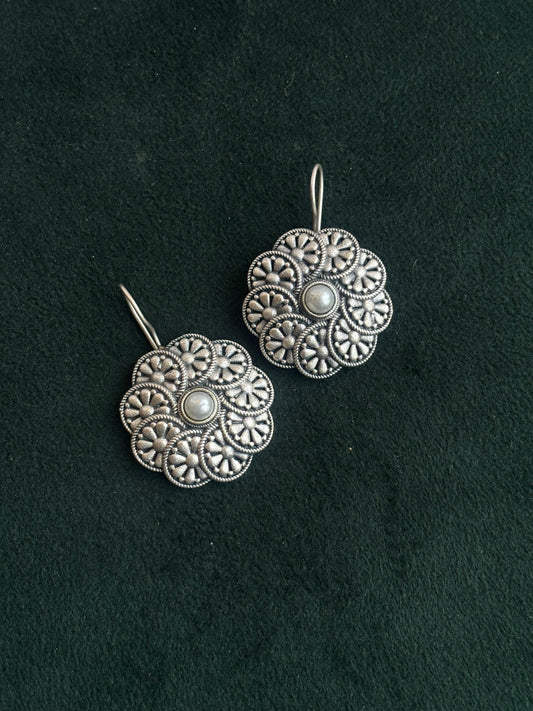 "Navya" Silver Replica Earrings