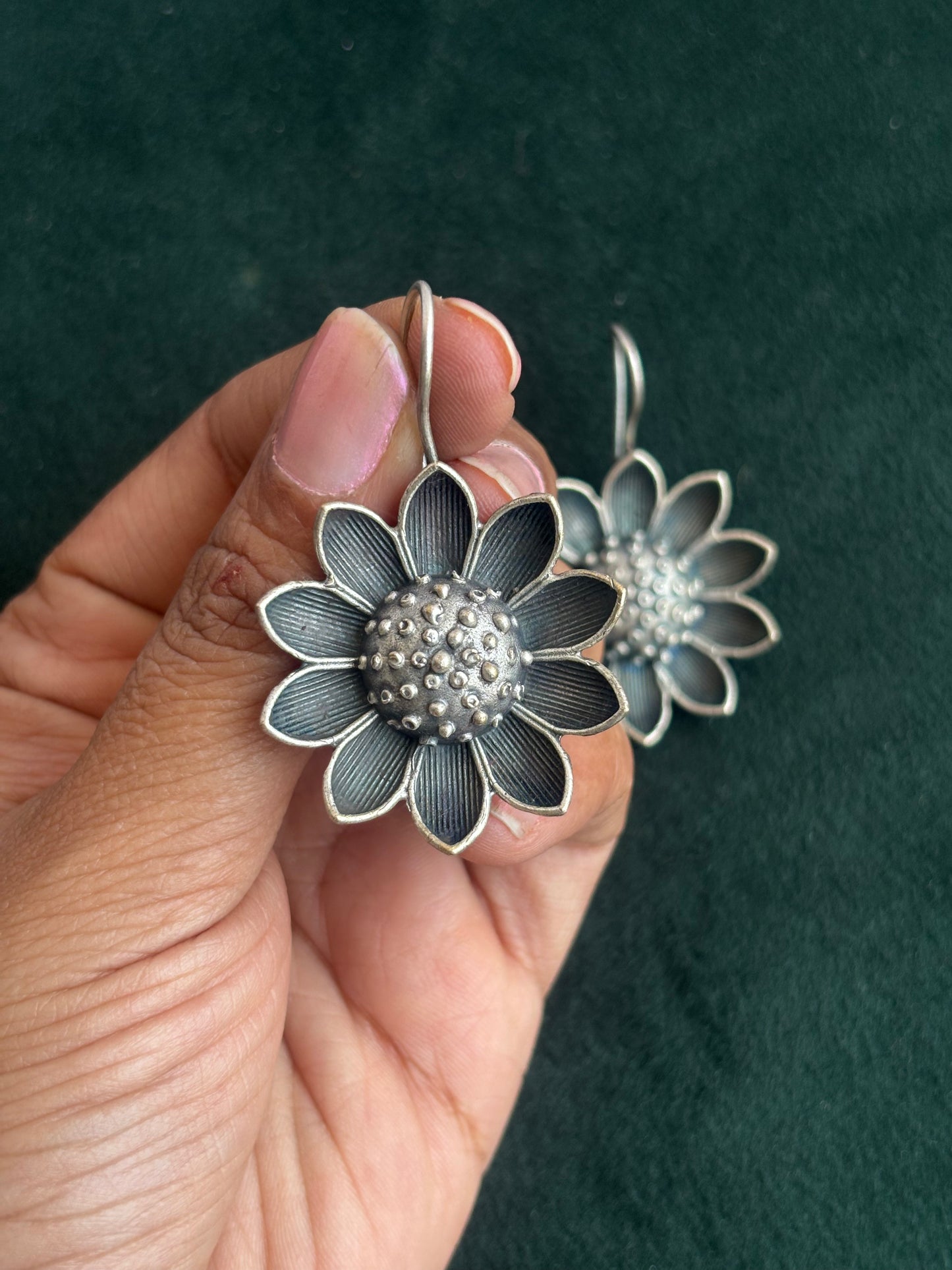 "Aaru" Silver Replica Earrings