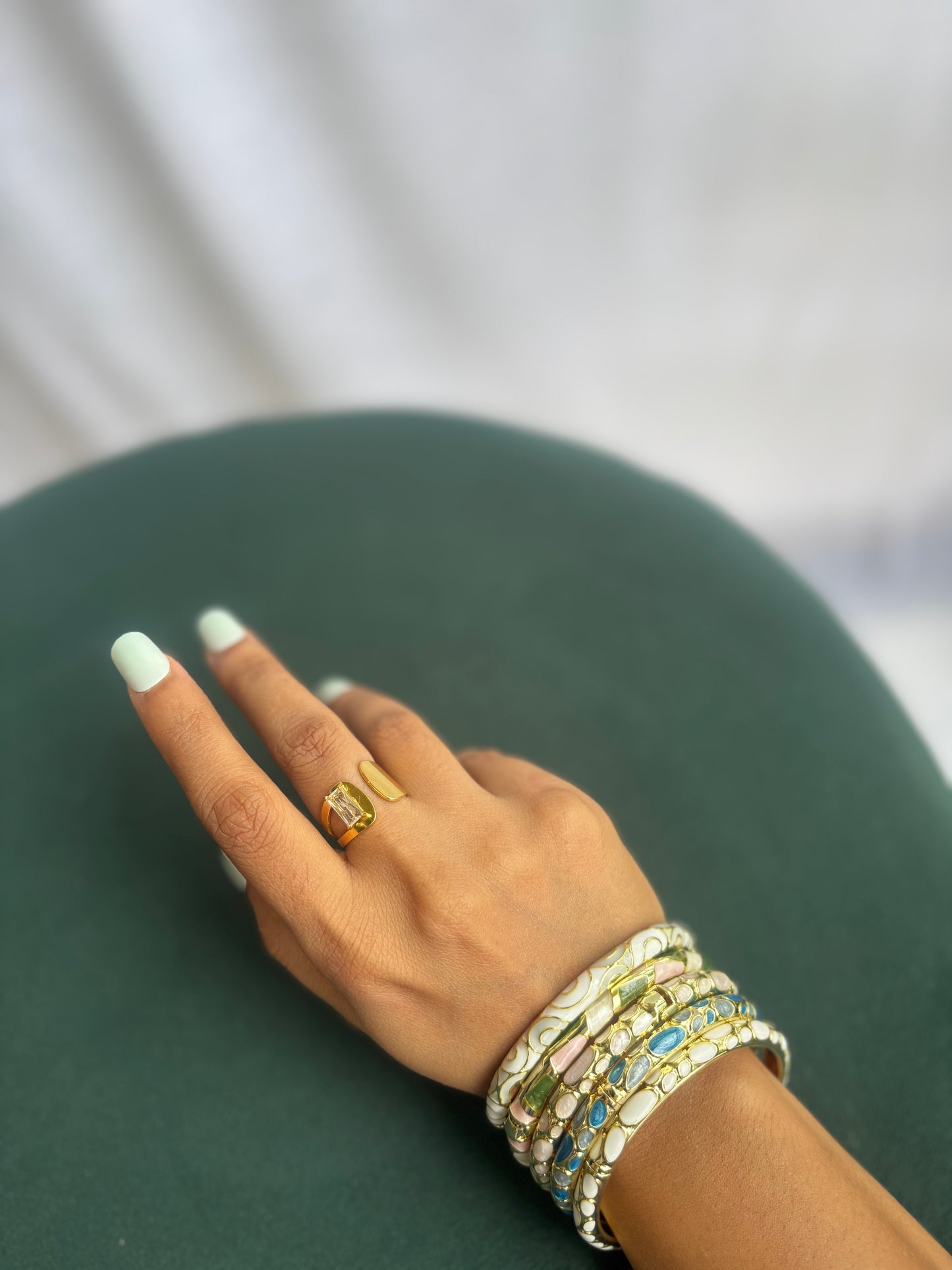 Crystal Adjustable Ring