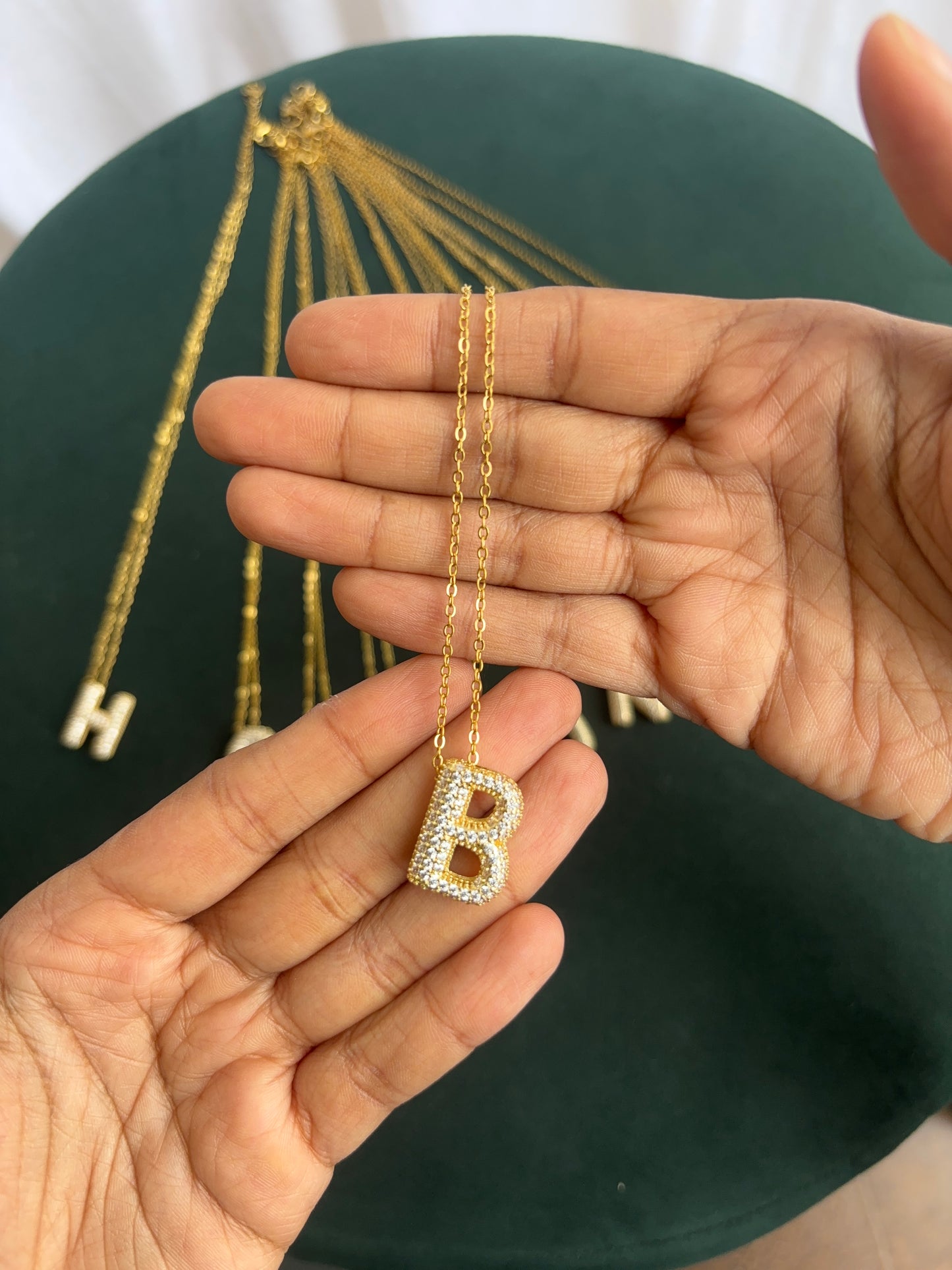 Sparkling Alphabet Necklace