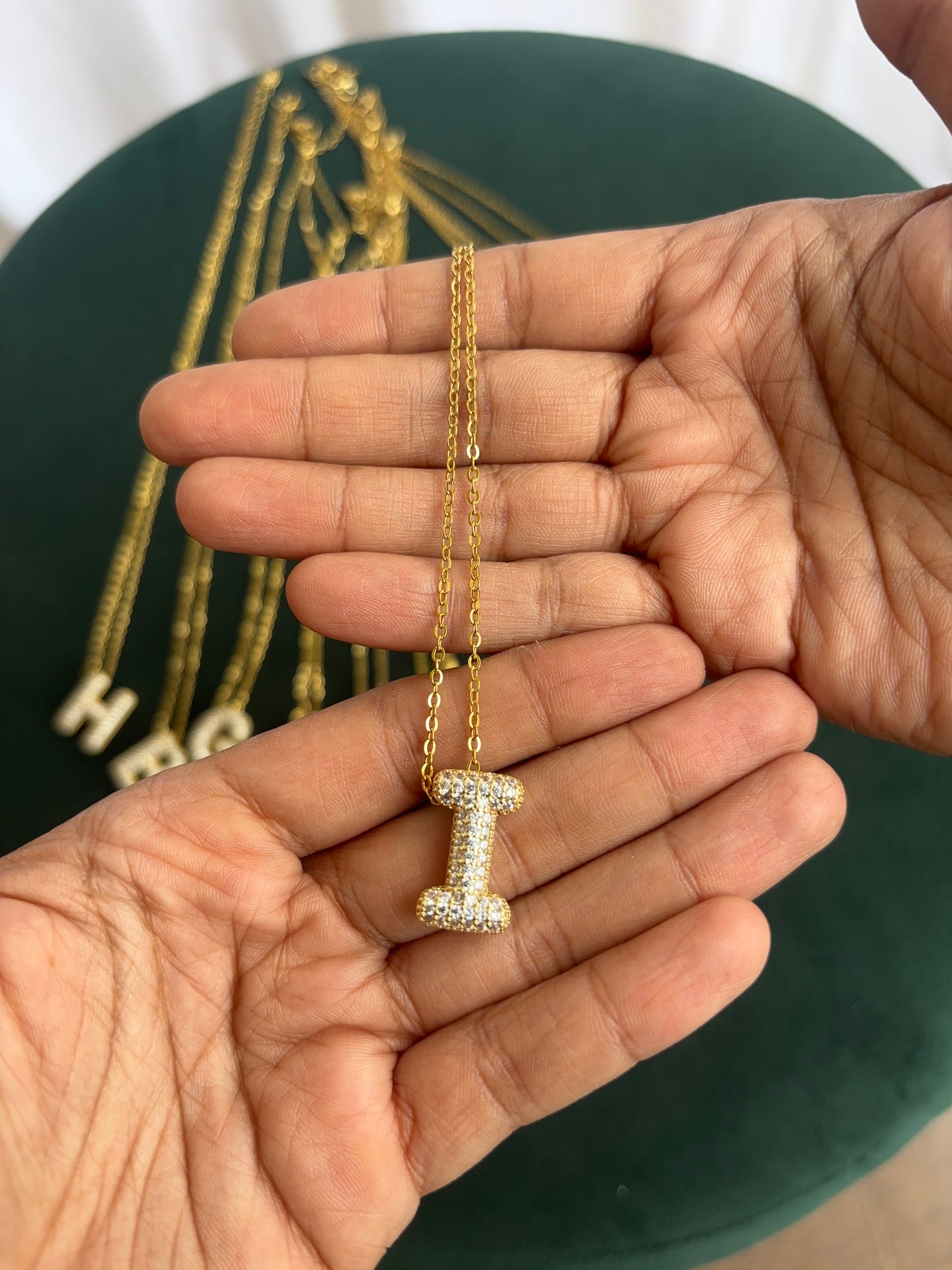 Sparkling Alphabet Necklace