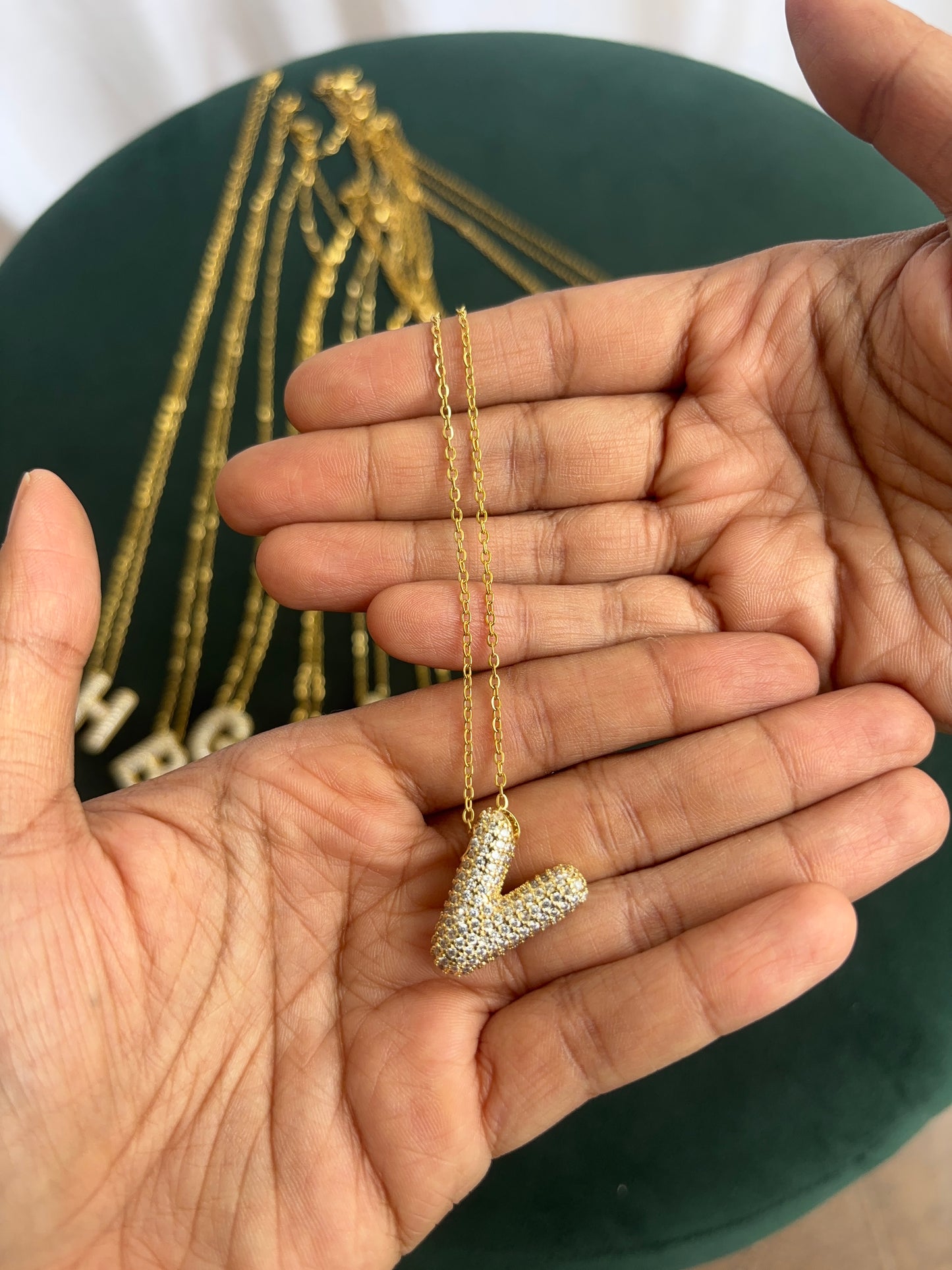 Sparkling Alphabet Necklace