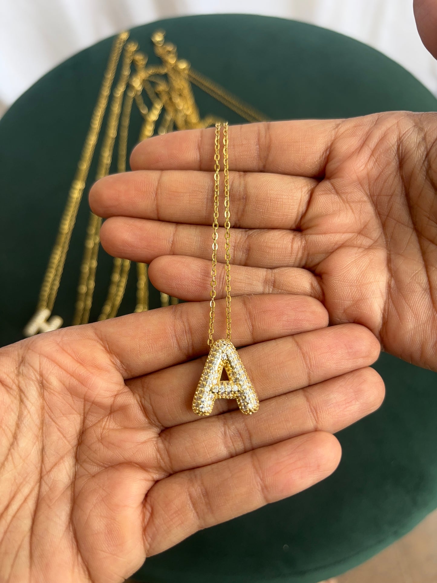 Sparkling Alphabet Necklace
