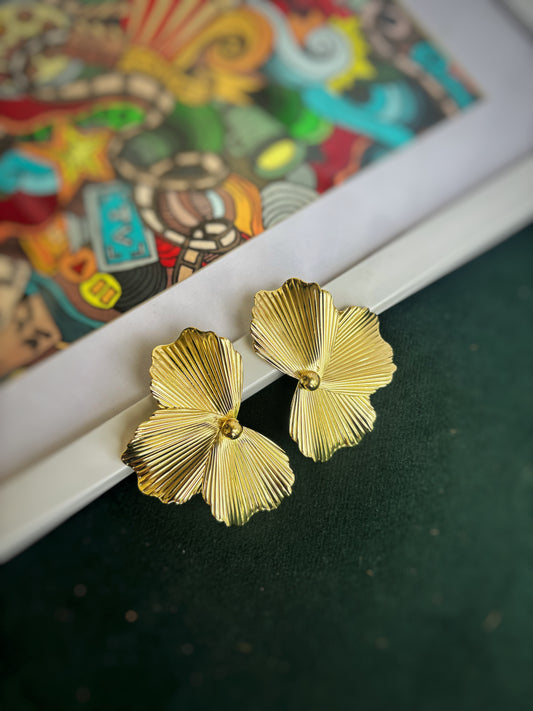 Half Flower Earrings