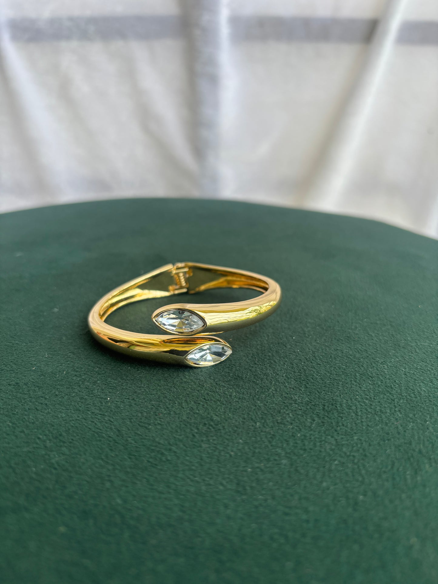 Crystal Brass Bracelet