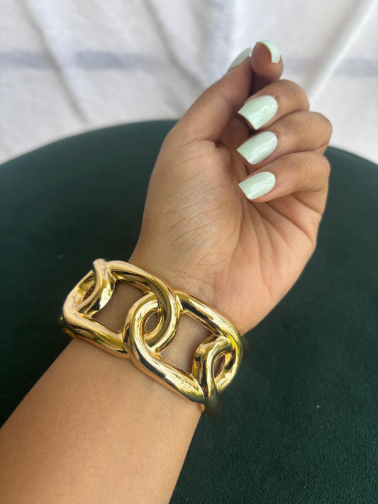 Chain-Style Brass Bracelet