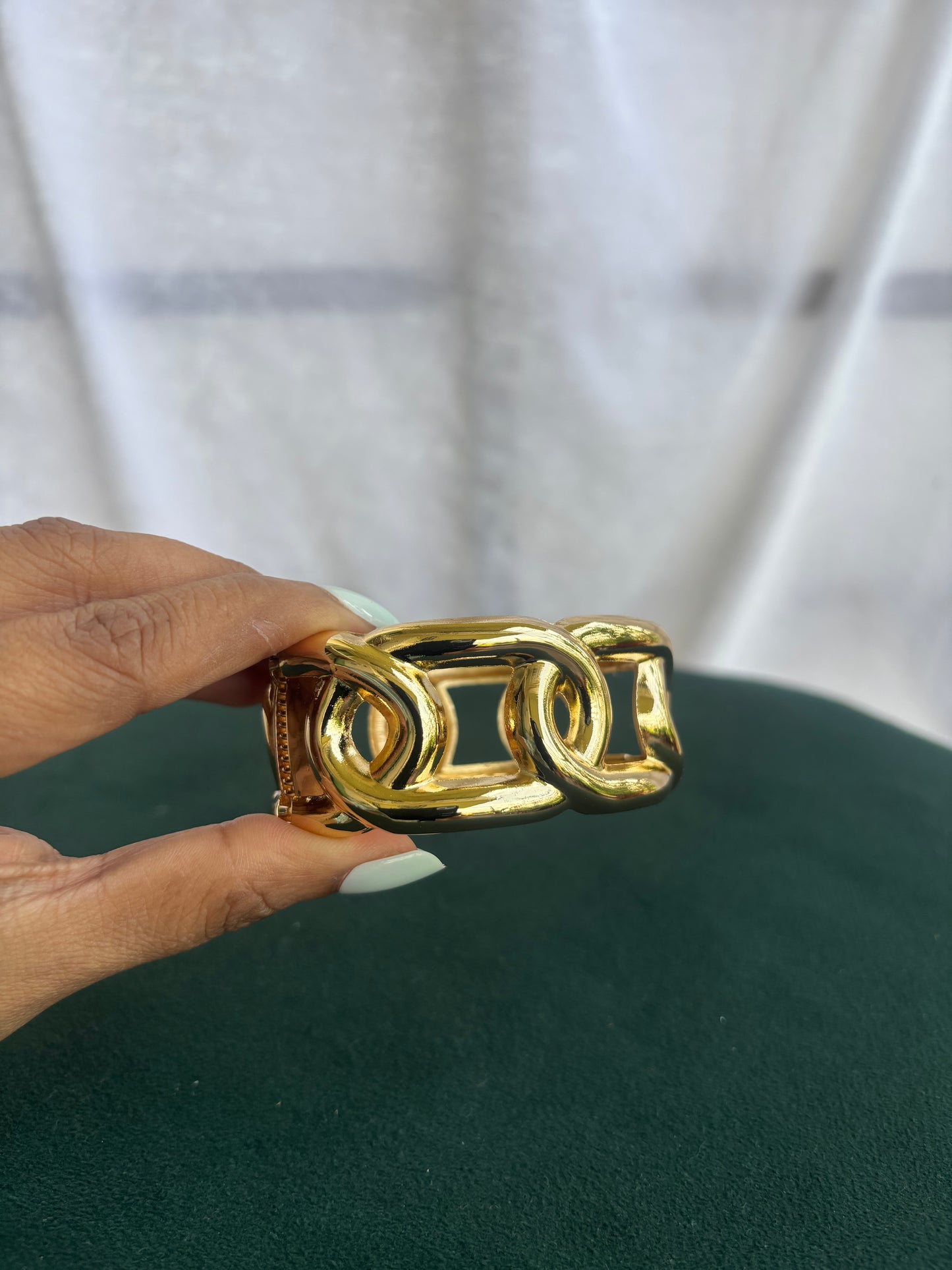 Chain-Style Brass Bracelet