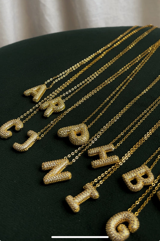 Sparkling Alphabet Necklace