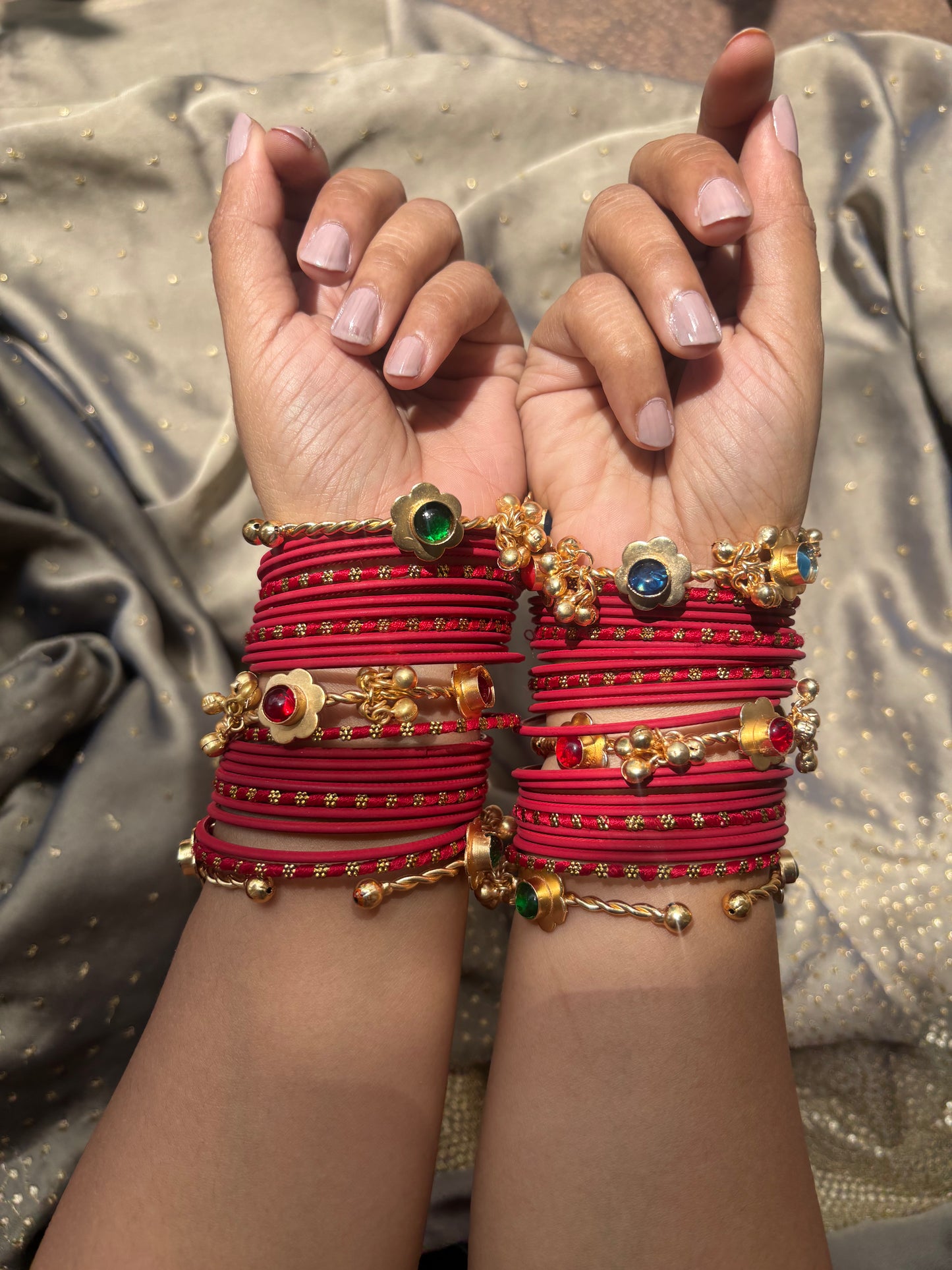 Ghunghroo Stone Bangles