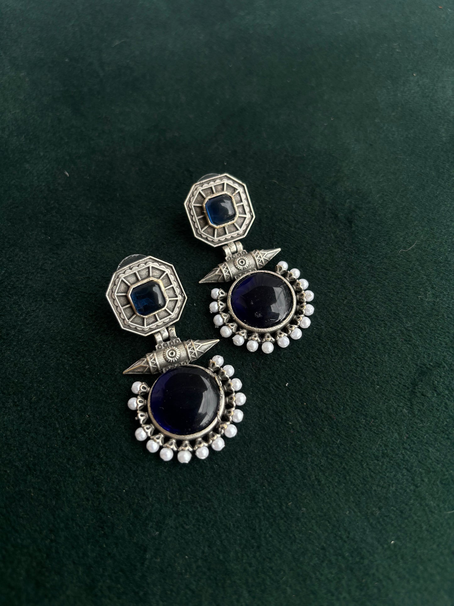 "Parnashri" Silver Replica Earrings
