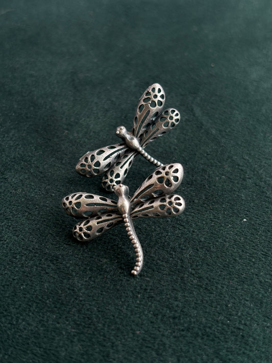 "Dragonfly" Silver Replica Earrings