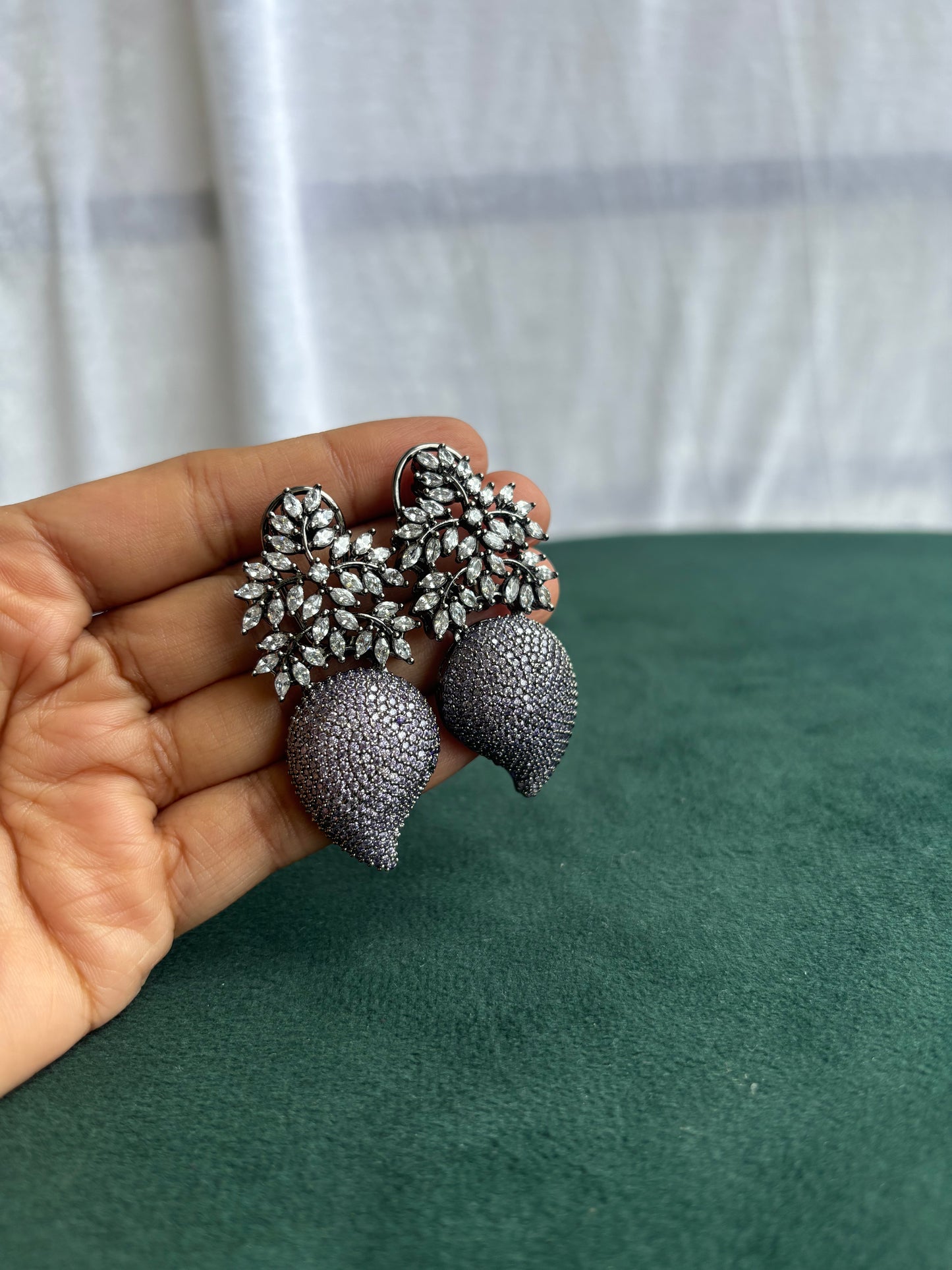 "Emma" Nano Setting cubic zirconia Earrings