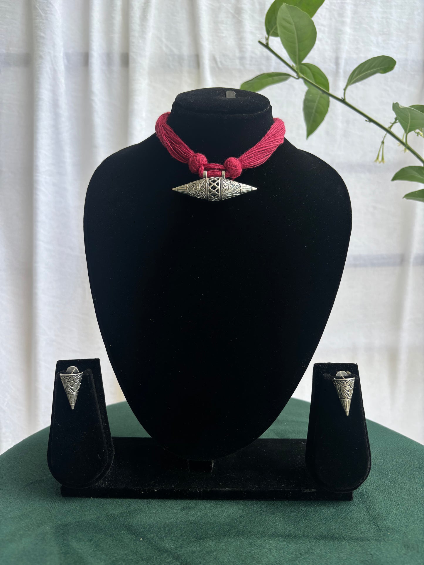 "Divya" Silver Replica Neckpiece