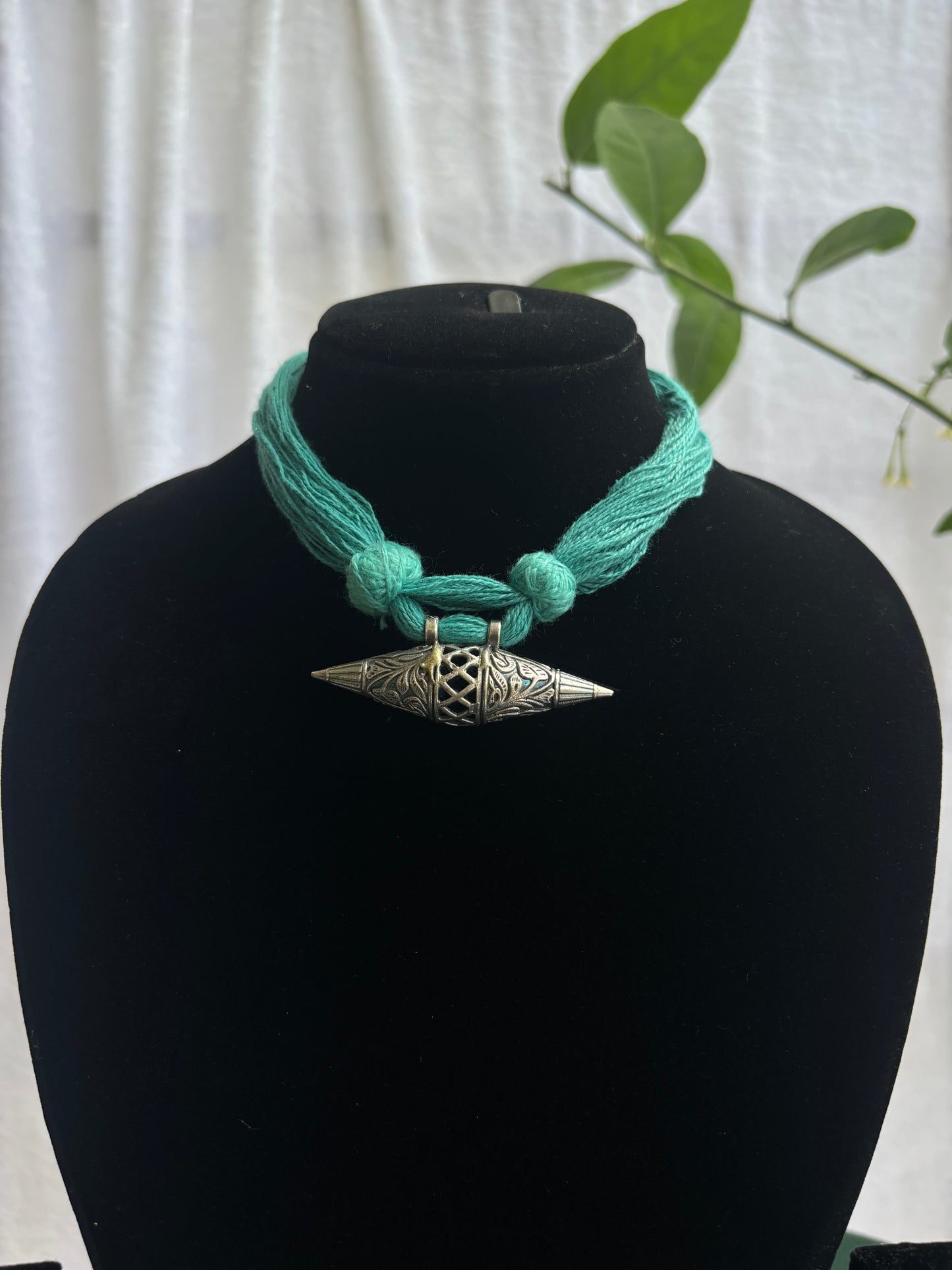 "Divya" Silver Replica Neckpiece