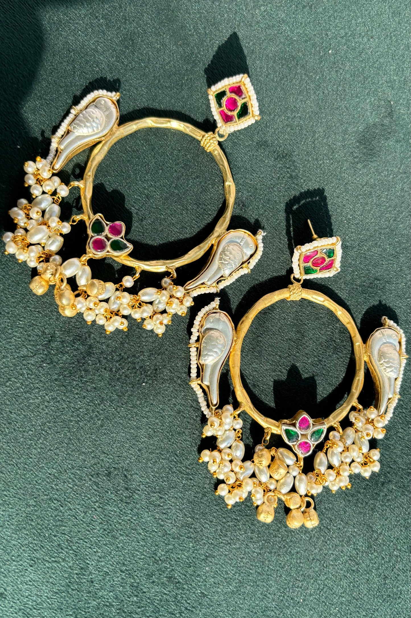 "Ladli" Pachi-Kundan Earrings