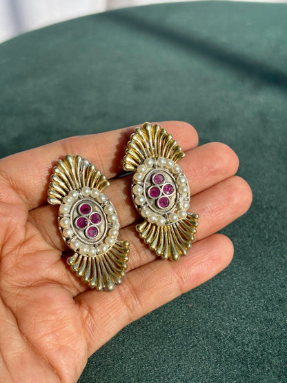 "Mugdha" Dual-Tone Earrings