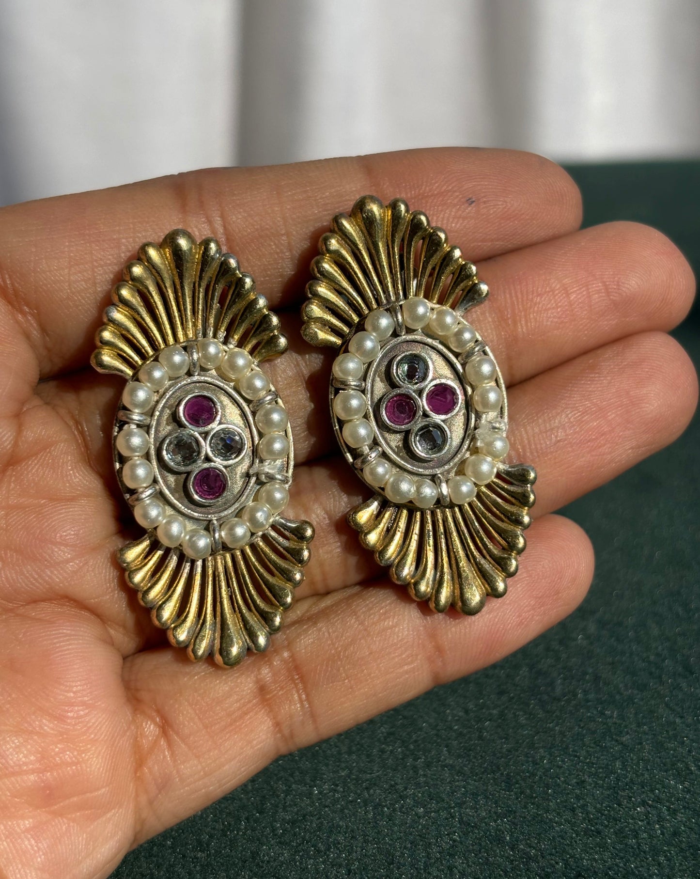 "Mugdha" Dual-Tone Earrings