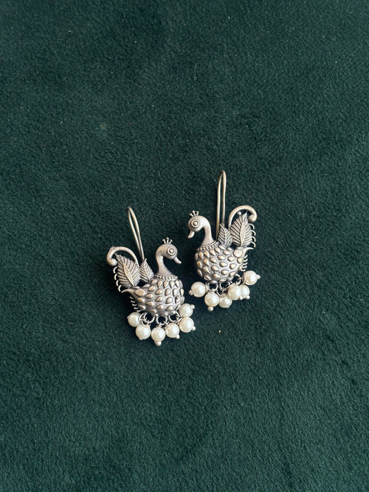 "Shivanya" Silver Replica Earrings