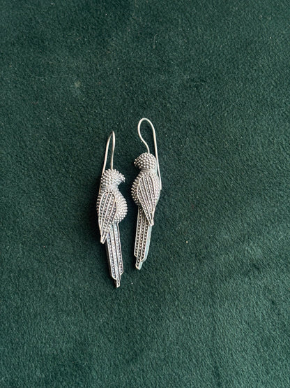 "Sara" Silver Replica Earrings