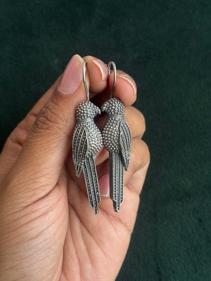"Sara" Silver Replica Earrings