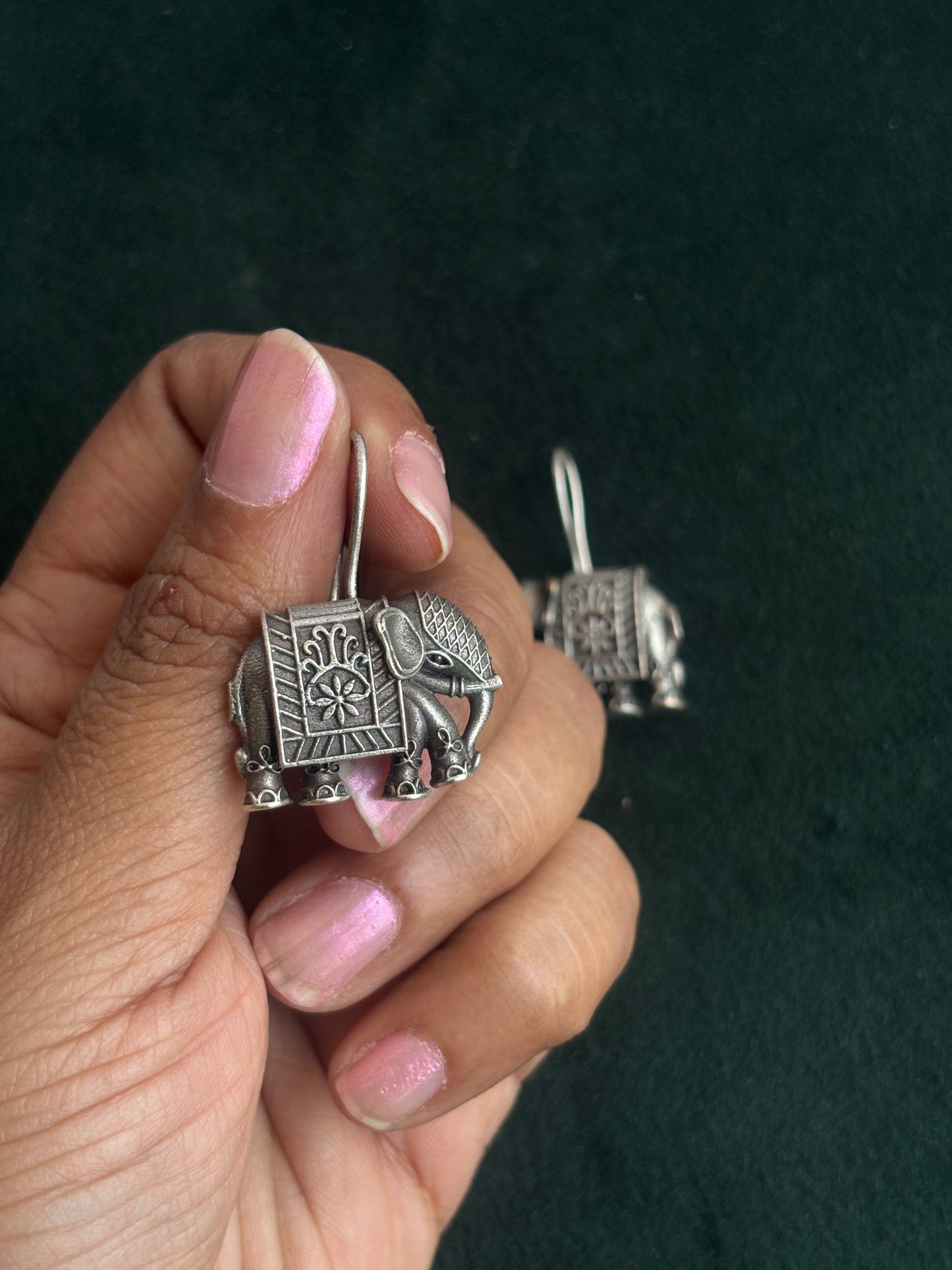 "Rutvi" Silver Replica Earrings