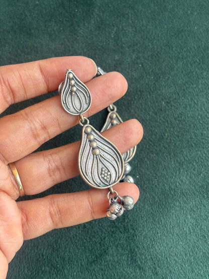 "Ditya" Silver Replica Earrings