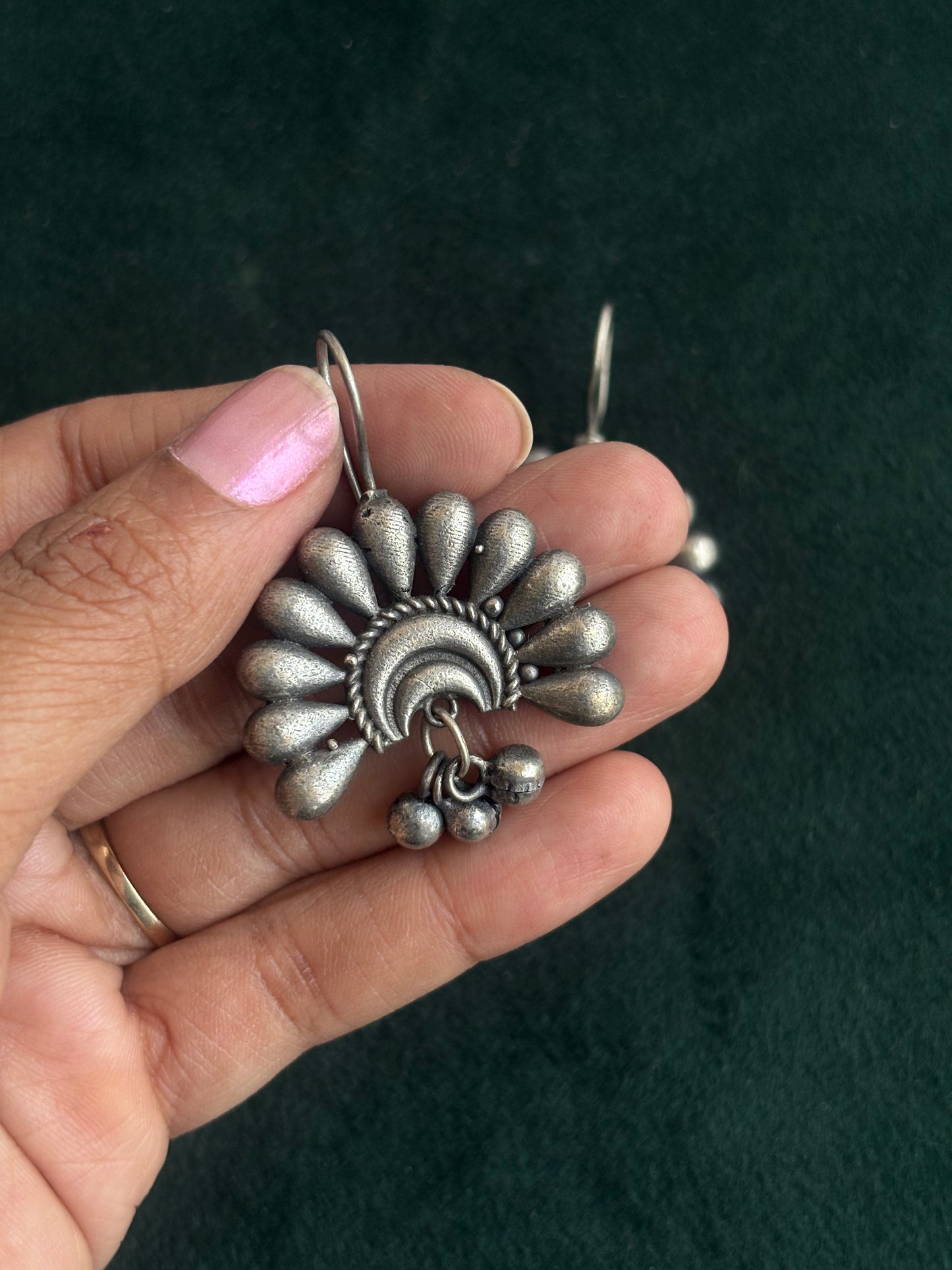 "Hruta" Silver Replica Earrings