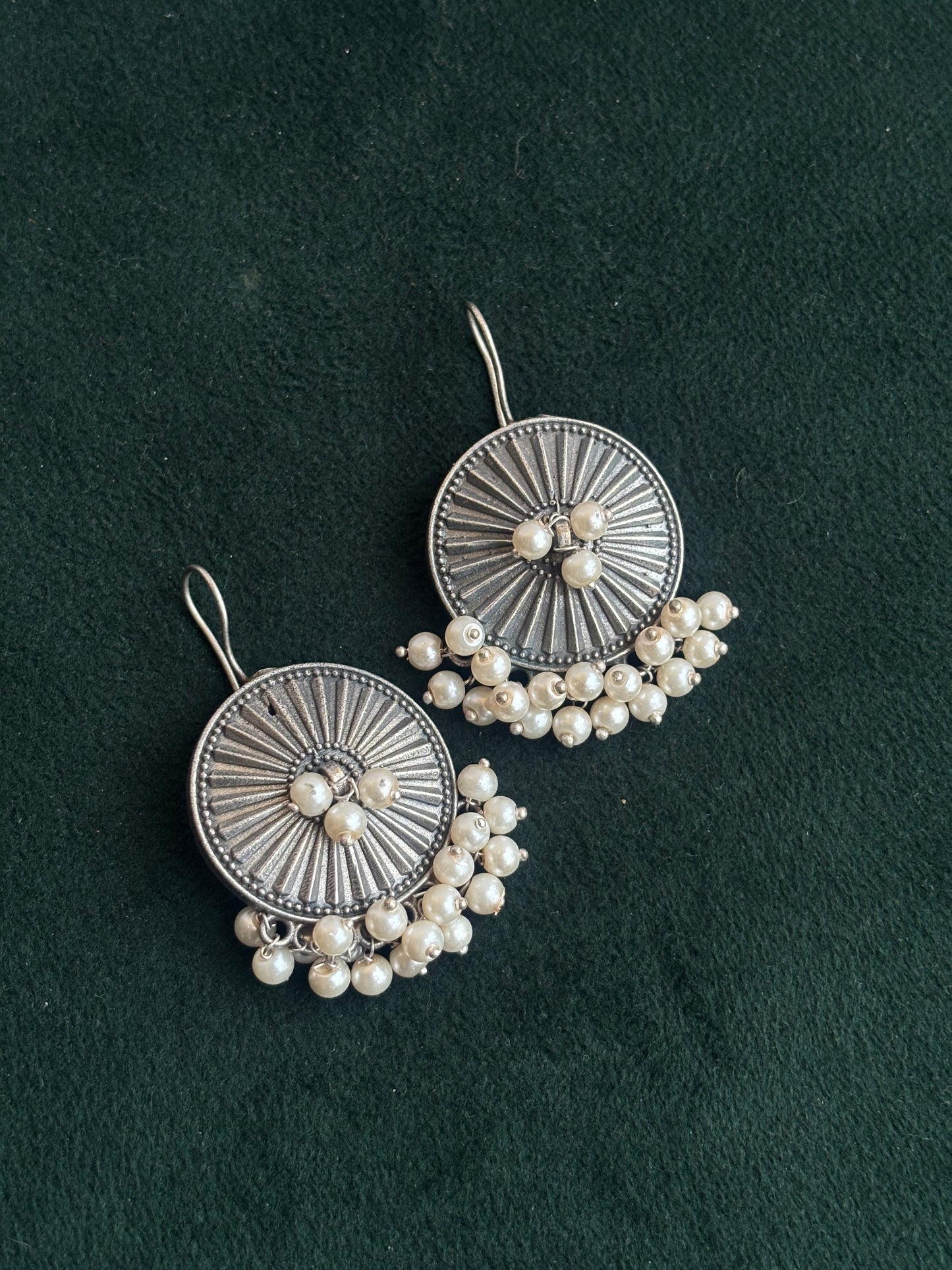 "Manvi" Silver Replica Earrings