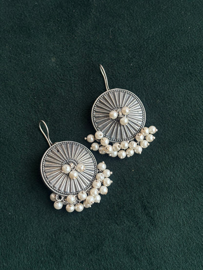 "Manvi" Silver Replica Earrings