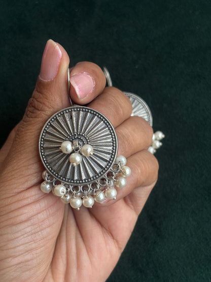 "Manvi" Silver Replica Earrings