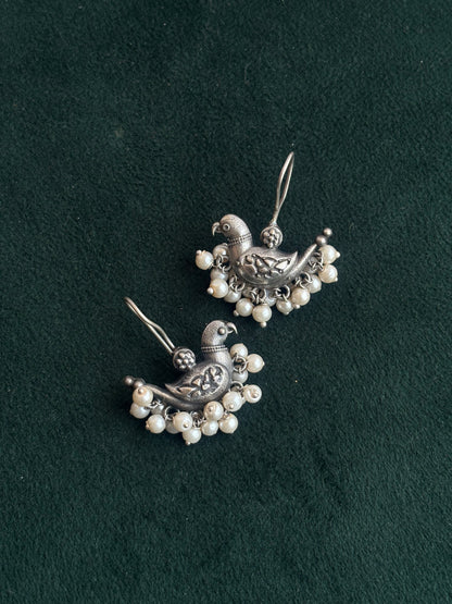 "Ashi" Silver Replica Earrings