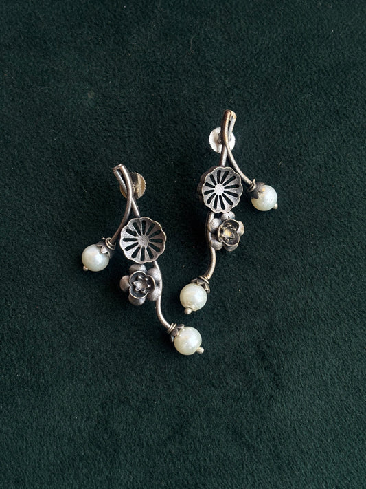 "Urvi" Silver Replica Earrings