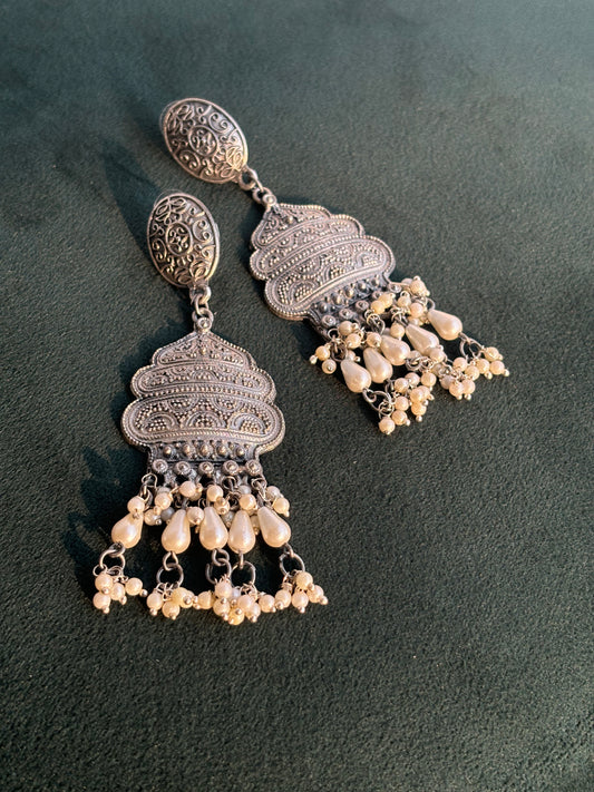 "Urmila" Silver Replica Earrings