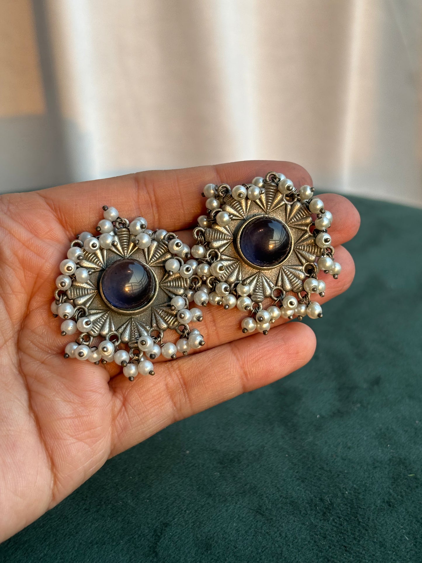 "Unnati" Silver Replica Earrings