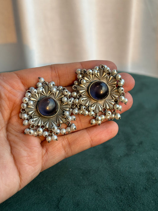 "Unnati" Silver Replica Earrings