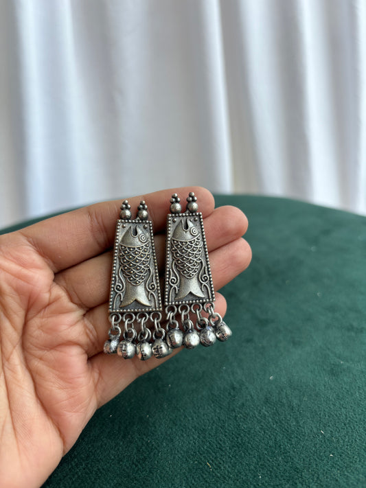 "Ujhala" Silver Replica Earrings