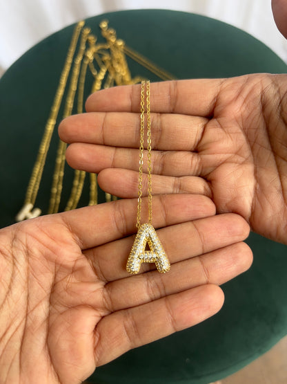 Sparkling Alphabet Necklace