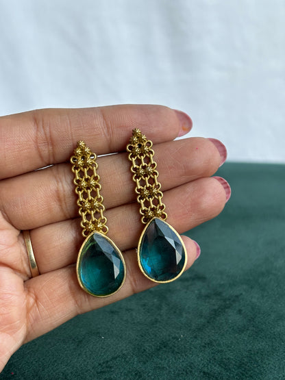 "Kaajal" Dual-Tone Earrings